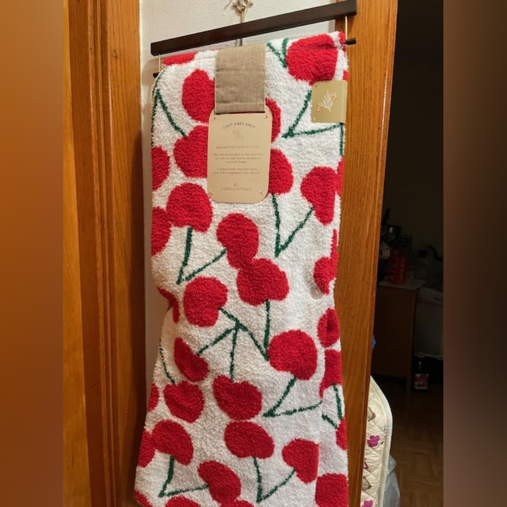 Cozy Cottage Cherry Blanket